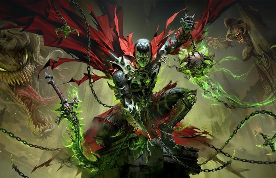 Spawn using his powers in the Diablo Immortal crossover