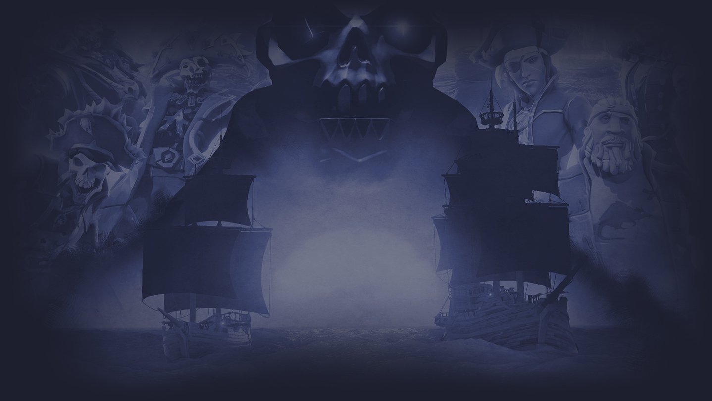 Official key art for Sea of Thieves, the pirate adventure played in crews
