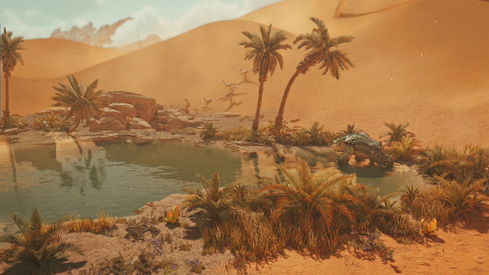 Official Monster Hunter Wilds gameplay screenshot showing a hunt