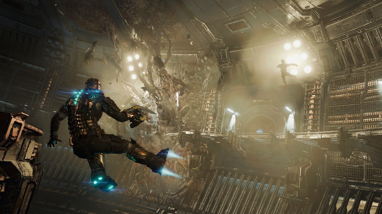 Isaac Clarke aboard the ship in Dead Space