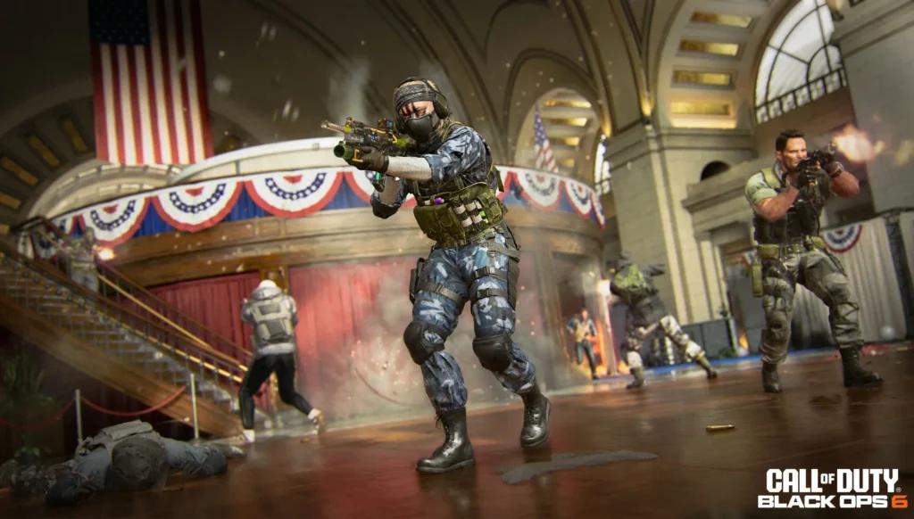 Call of Duty Black Ops 6 operators during a combat scene