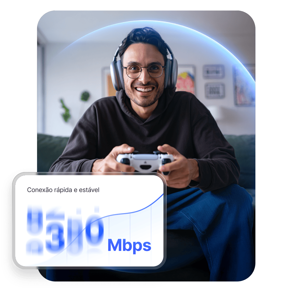 Jogador usando VPN em um PC gamer para proteger a conexão