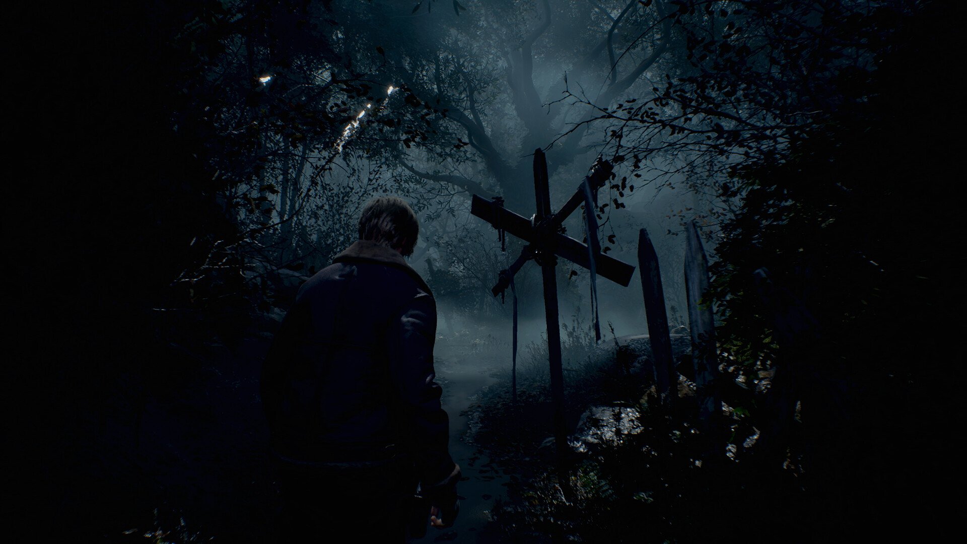 Official Resident Evil 4 screenshot of Leon S. Kennedy, now on Nintendo Switch 2