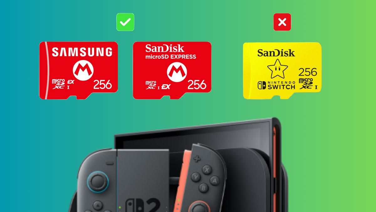 microSD Express symbol for Nintendo Switch 2 compatibility