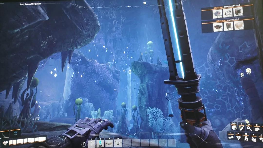 Cave exploration in Satisfactory Core Values