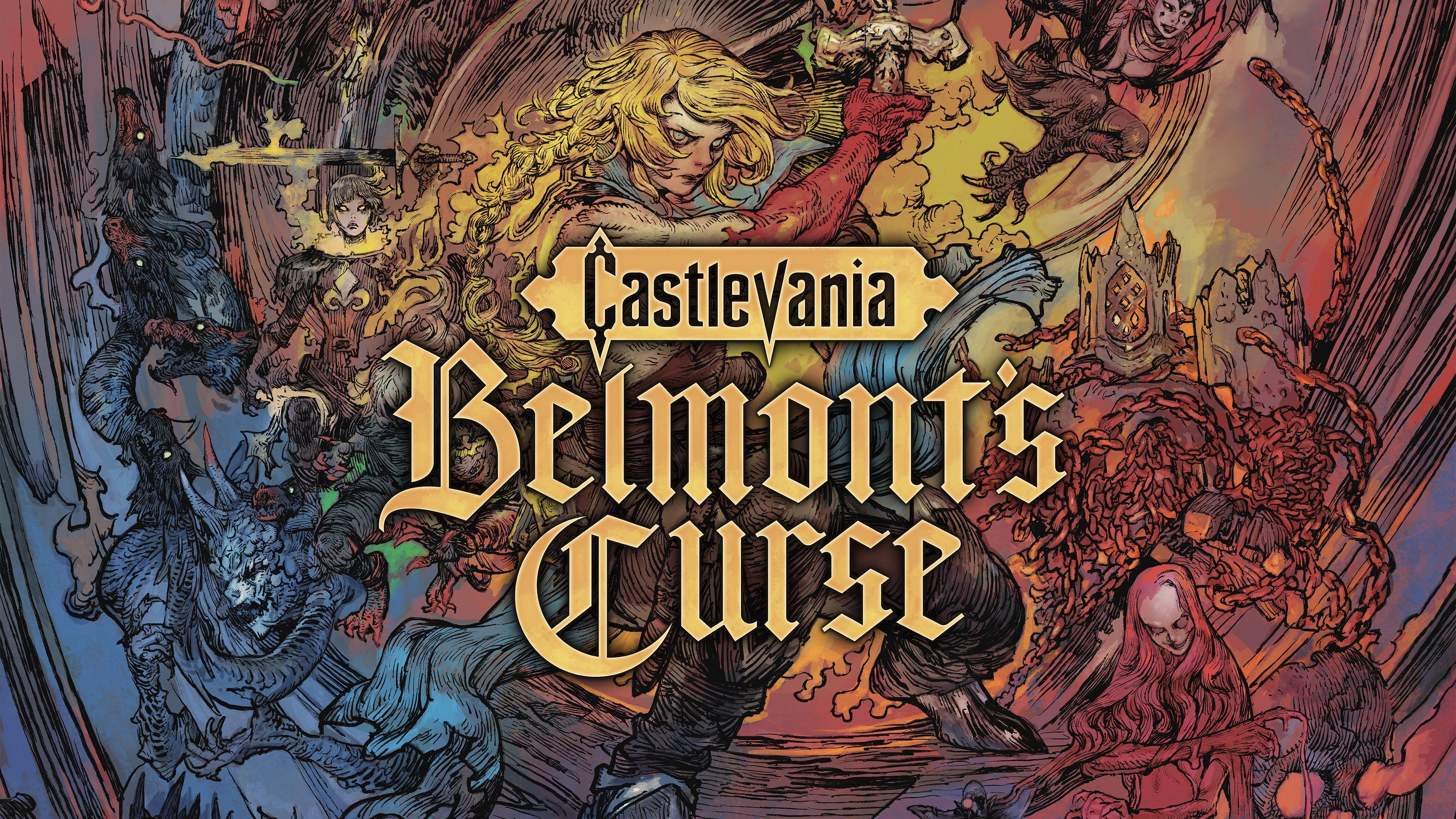 Arte de capa oficial de Castlevania: Belmont's Curse