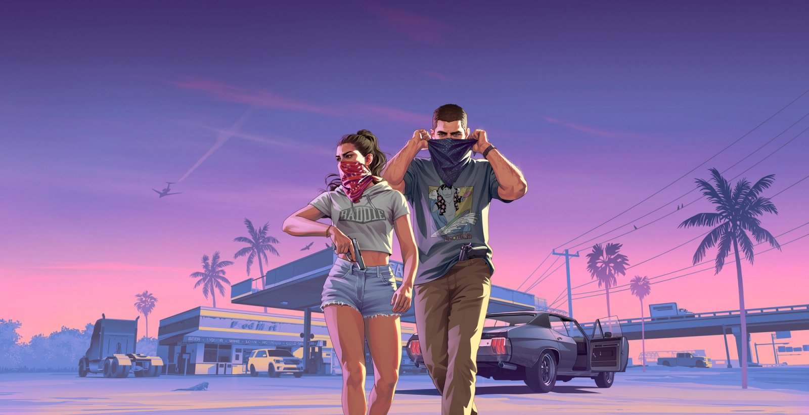 Arte oficial de Grand Theft Auto VI divulgada pela Rockstar Games