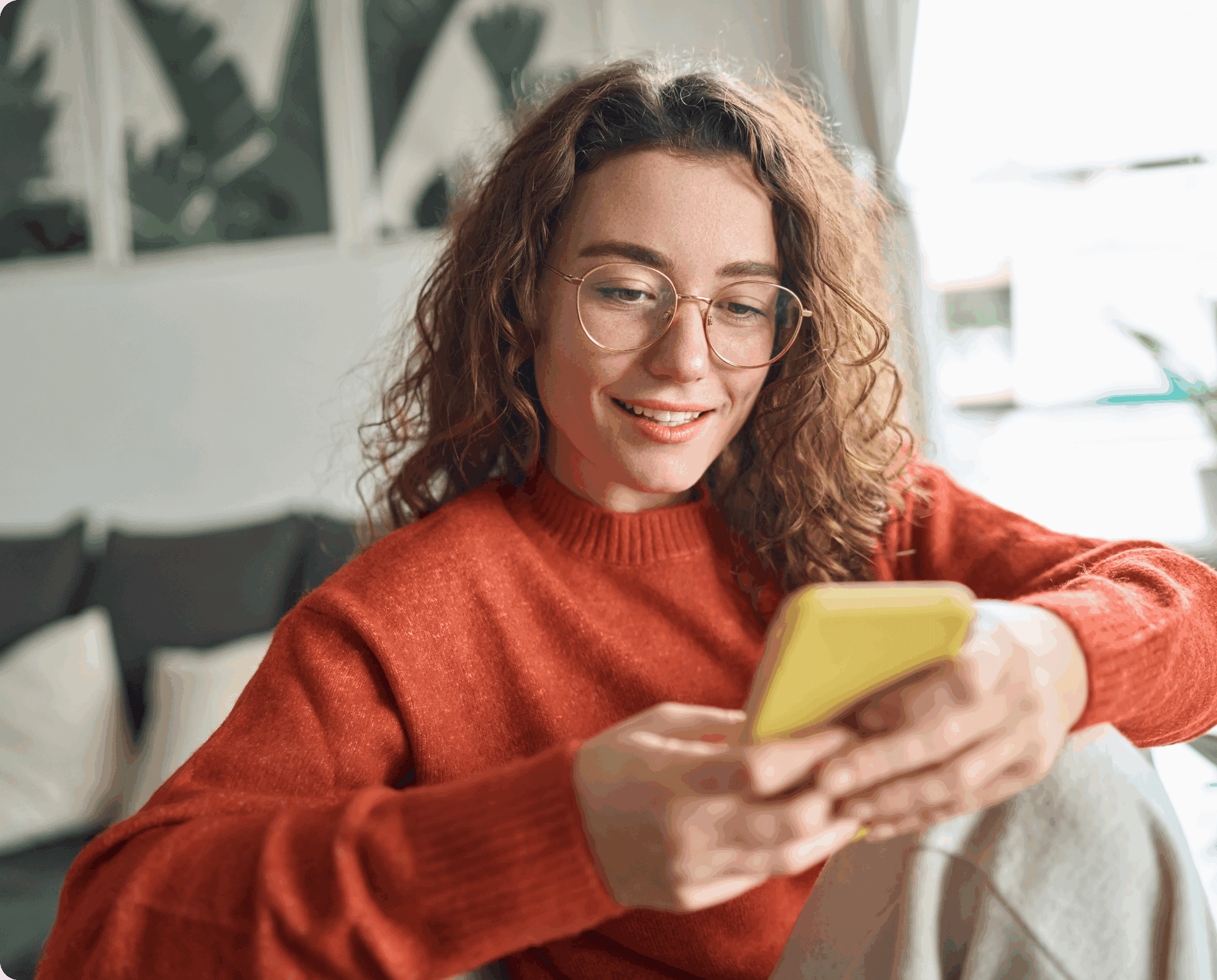 Patient using SmartScripts on their phone
