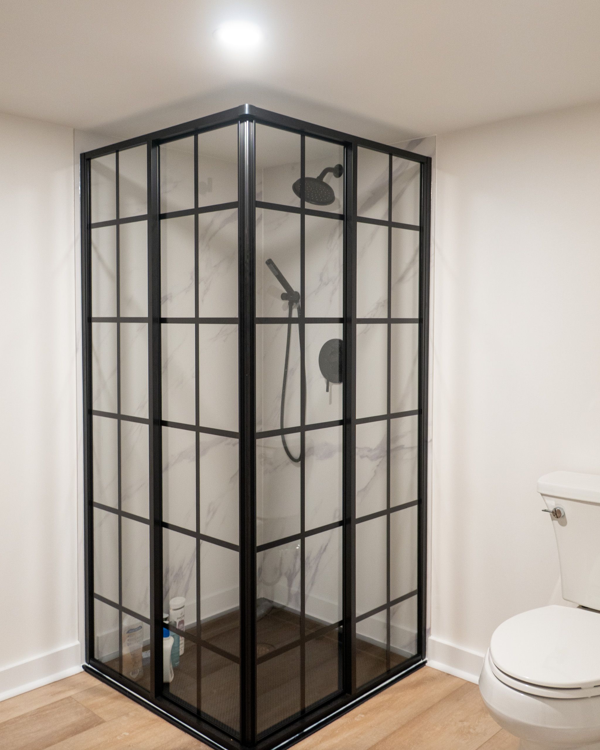 Shower in the bathroom