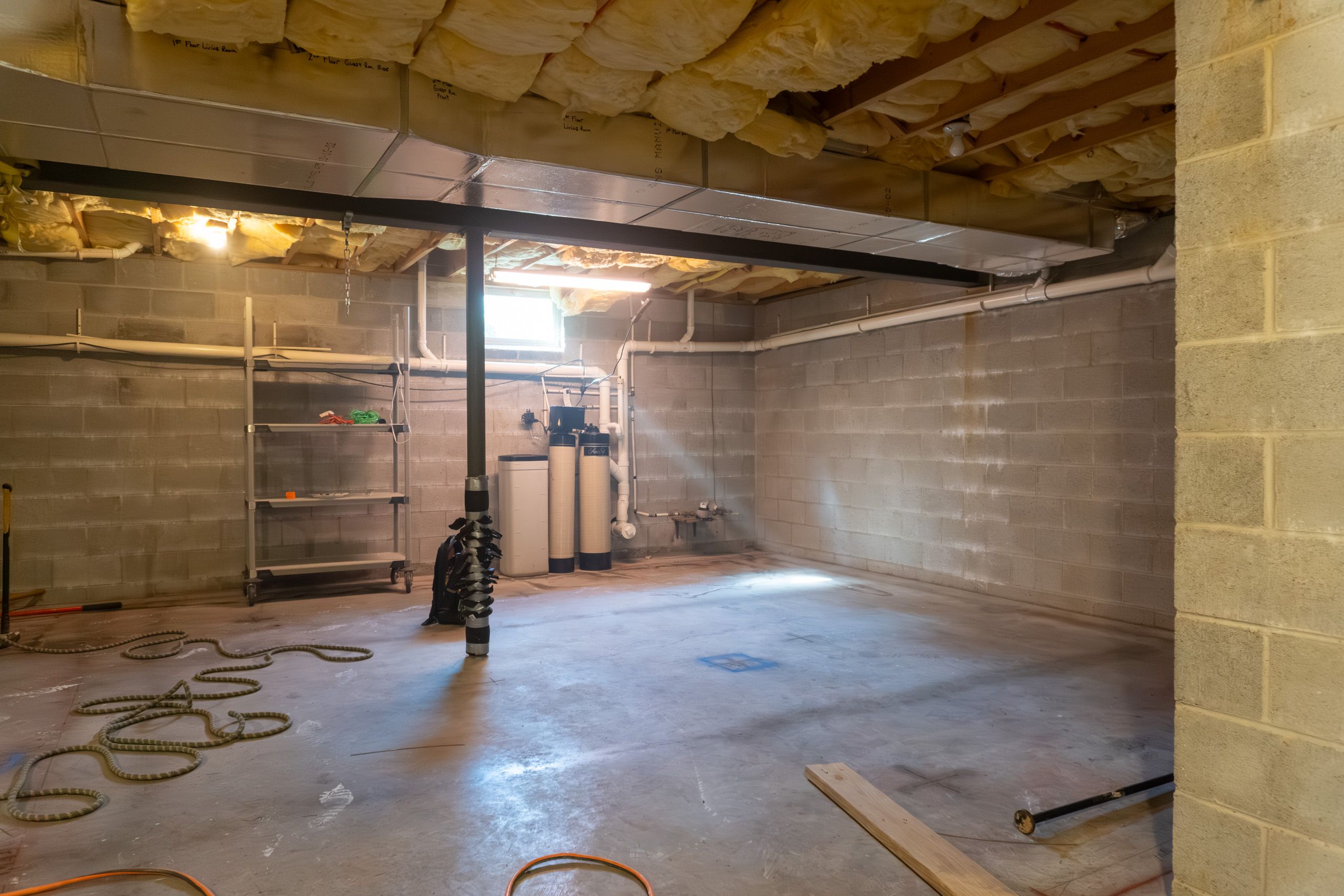 Basement before it was finished