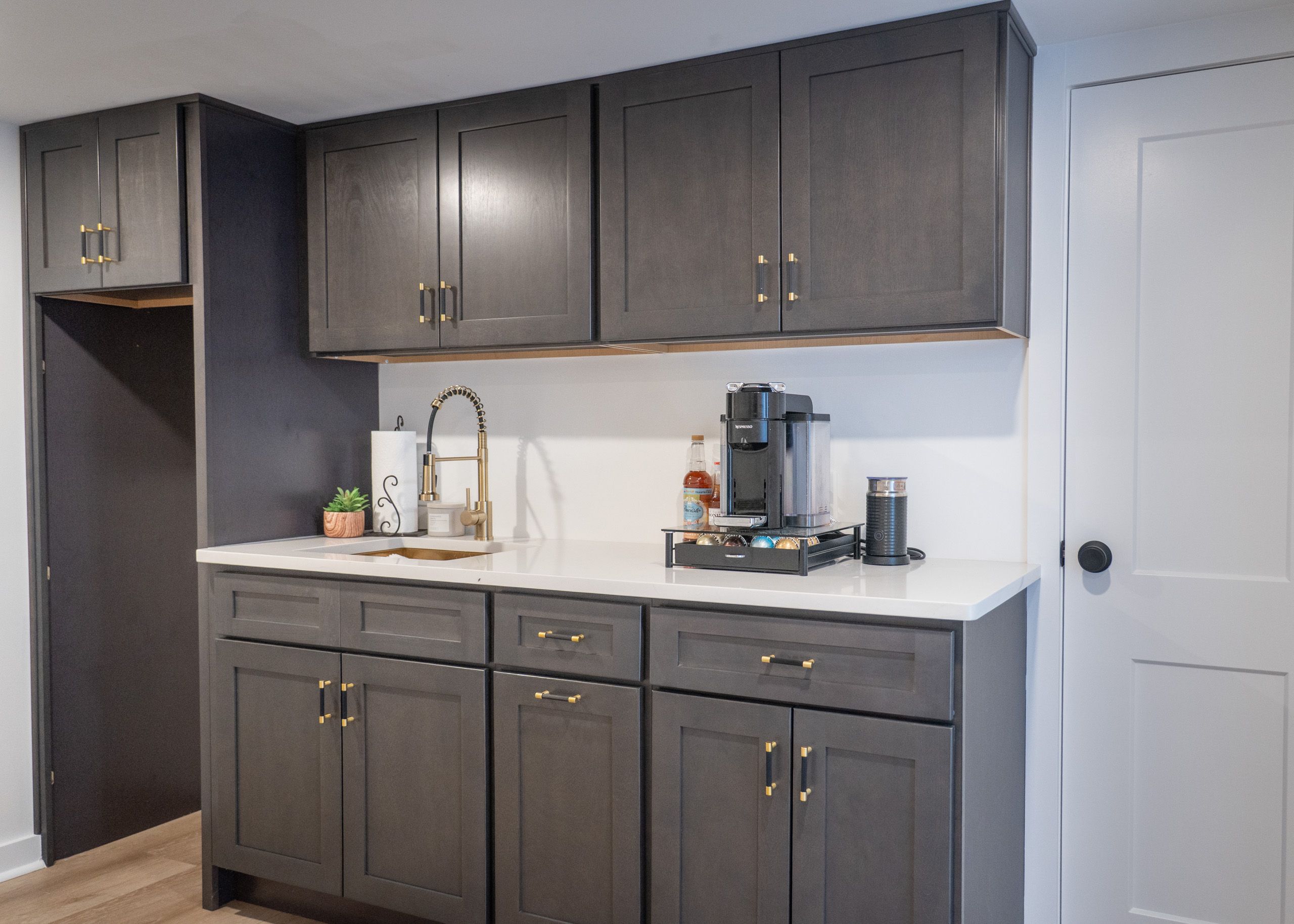 Wet bar in newly finished basement