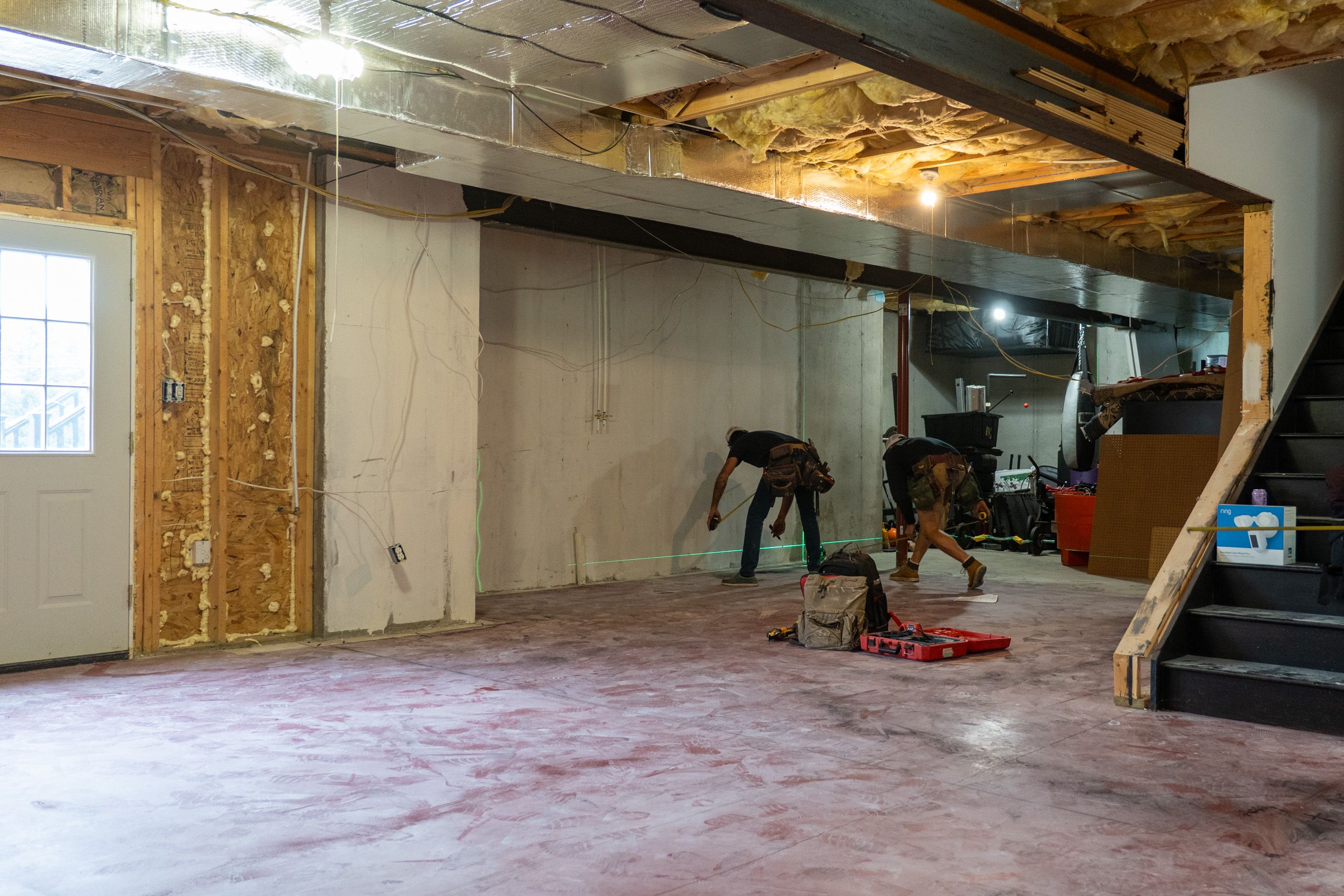 Basement before it was remodeled