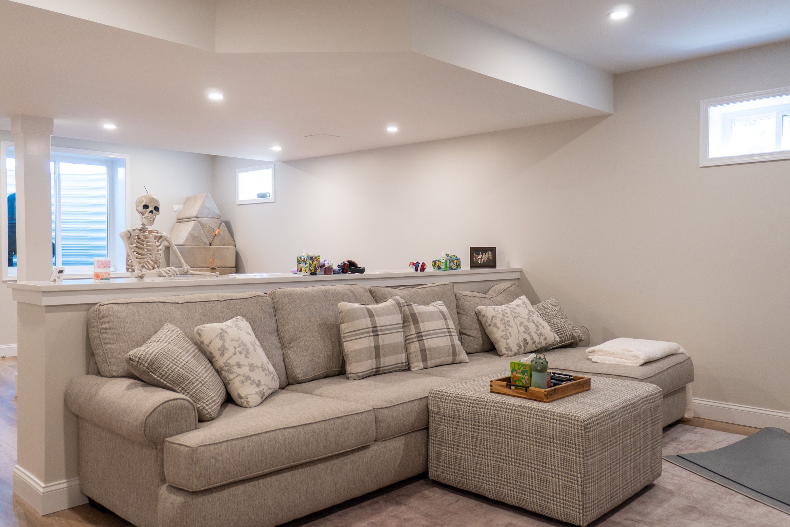 Couch in general living area