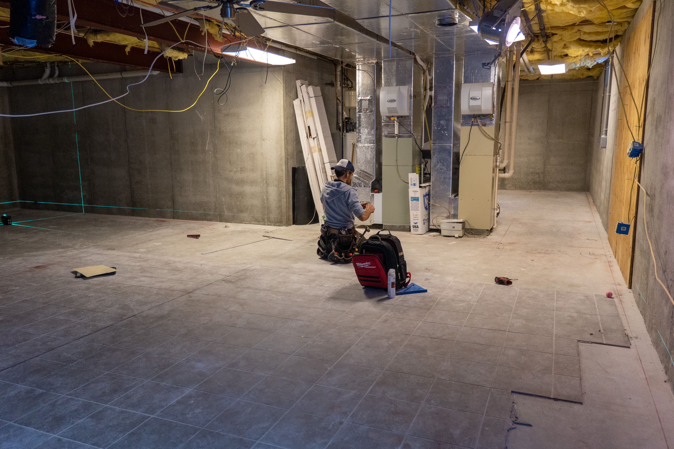 Basement before the remodel