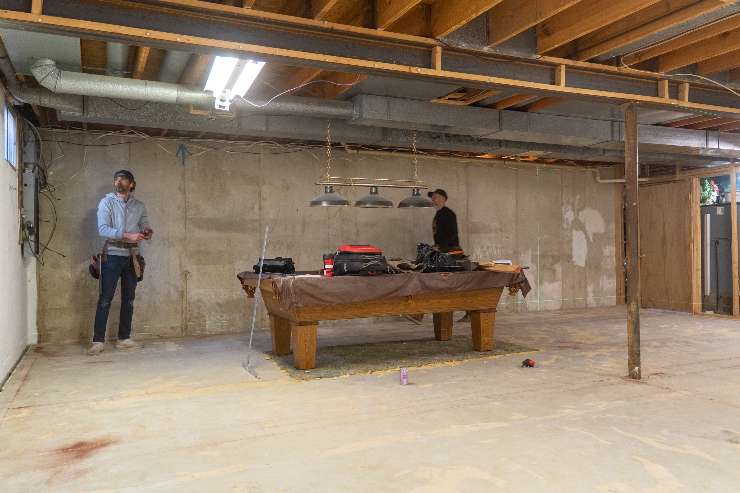 Basement before it was finished