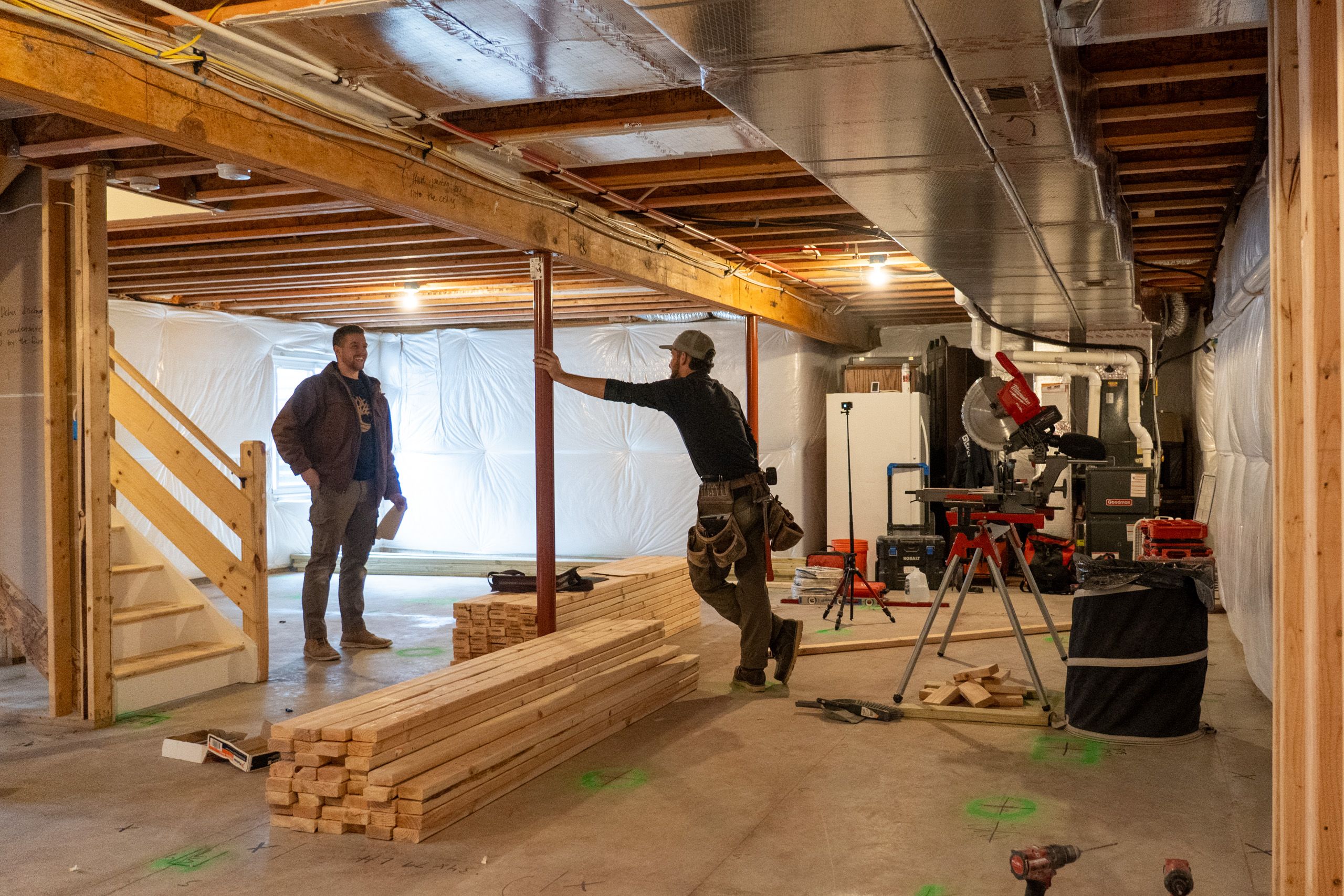 Basement before it was finished