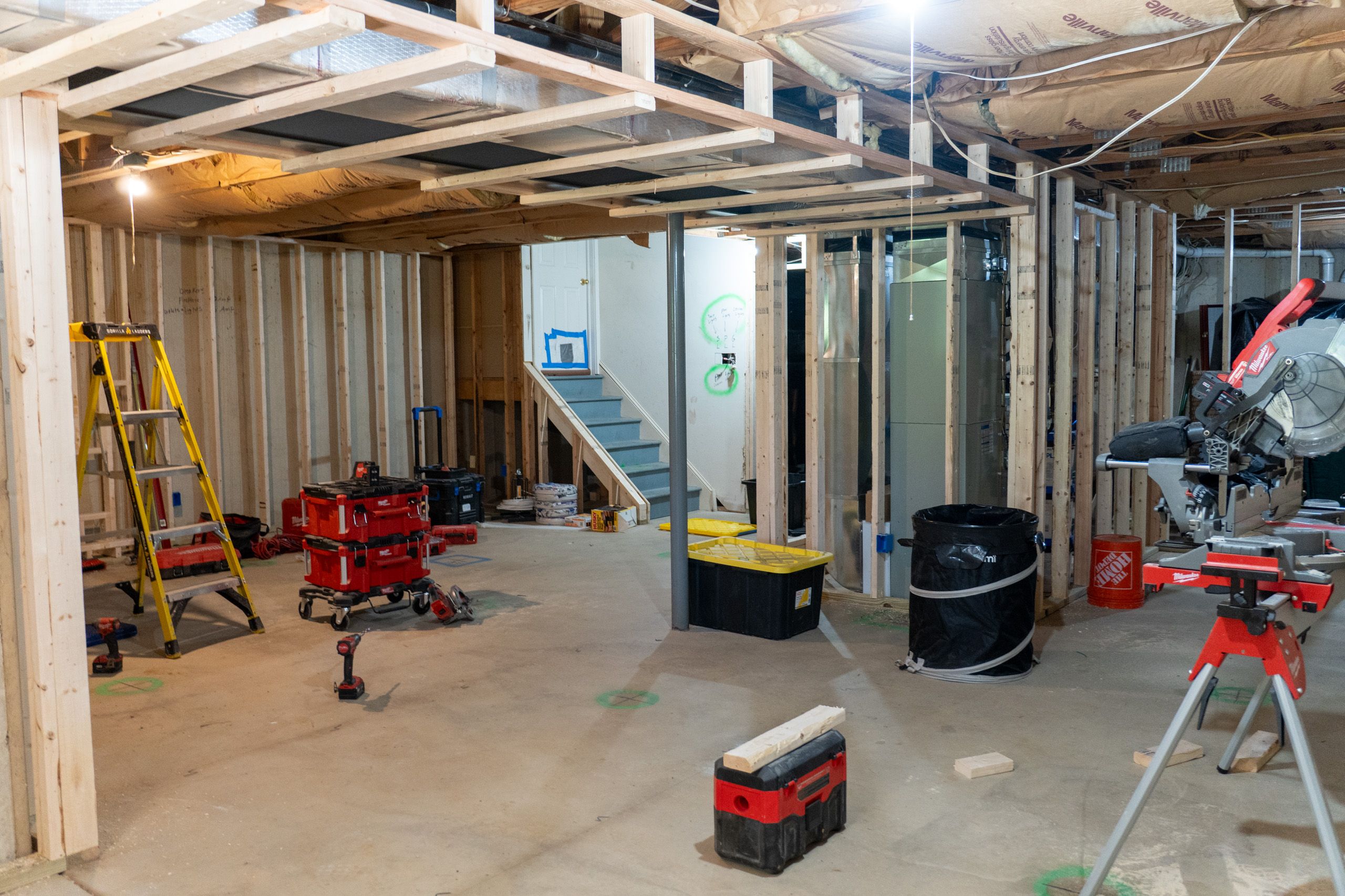 Basement before remodel