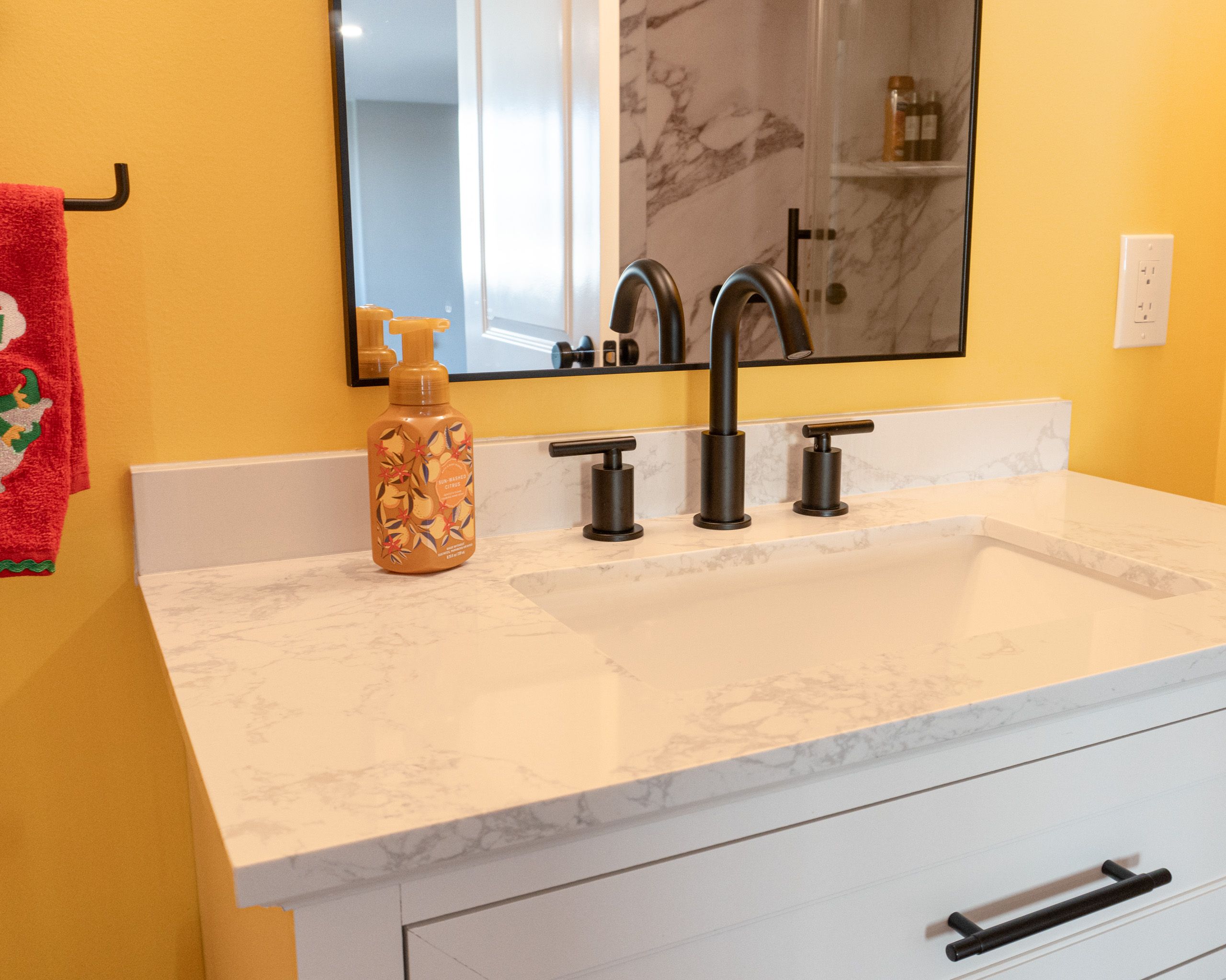 Vanity top and faucet