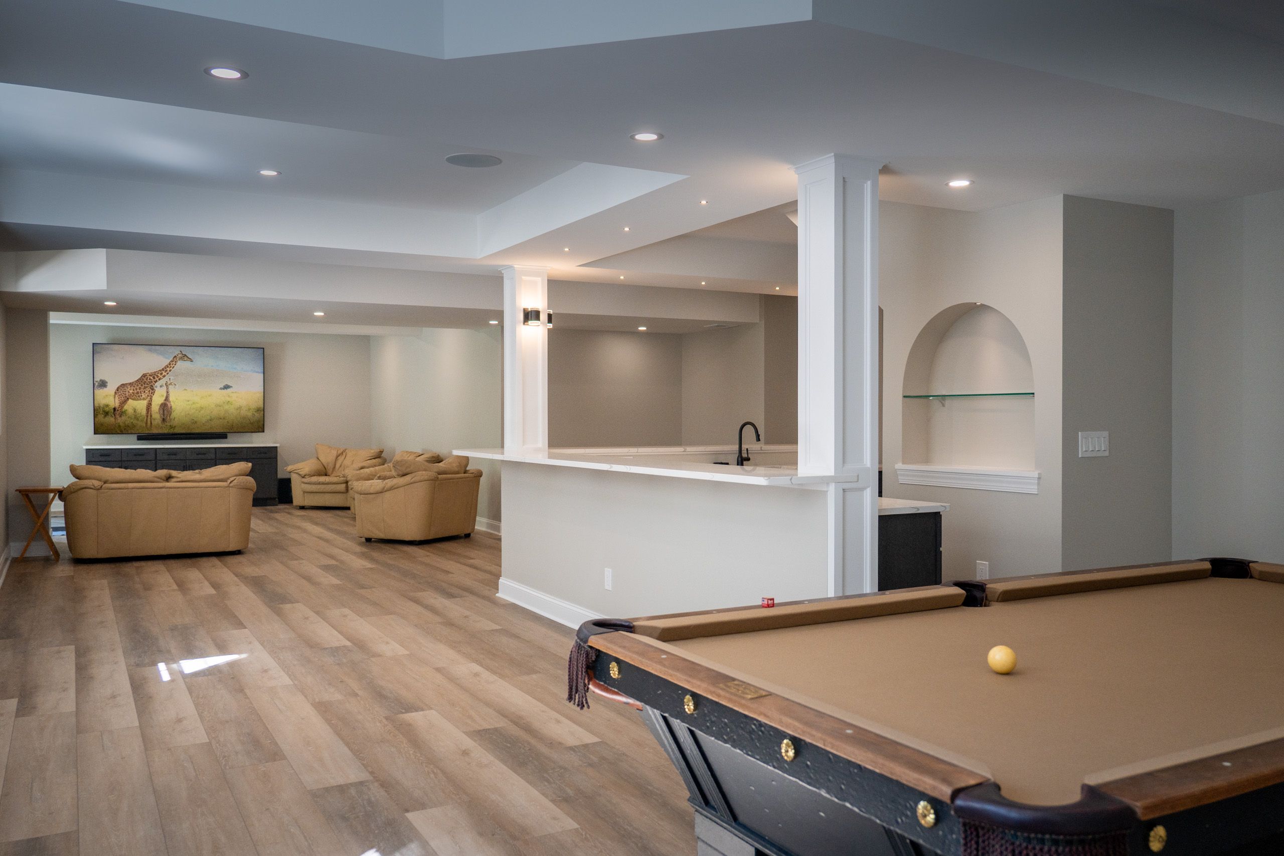 Finished basement