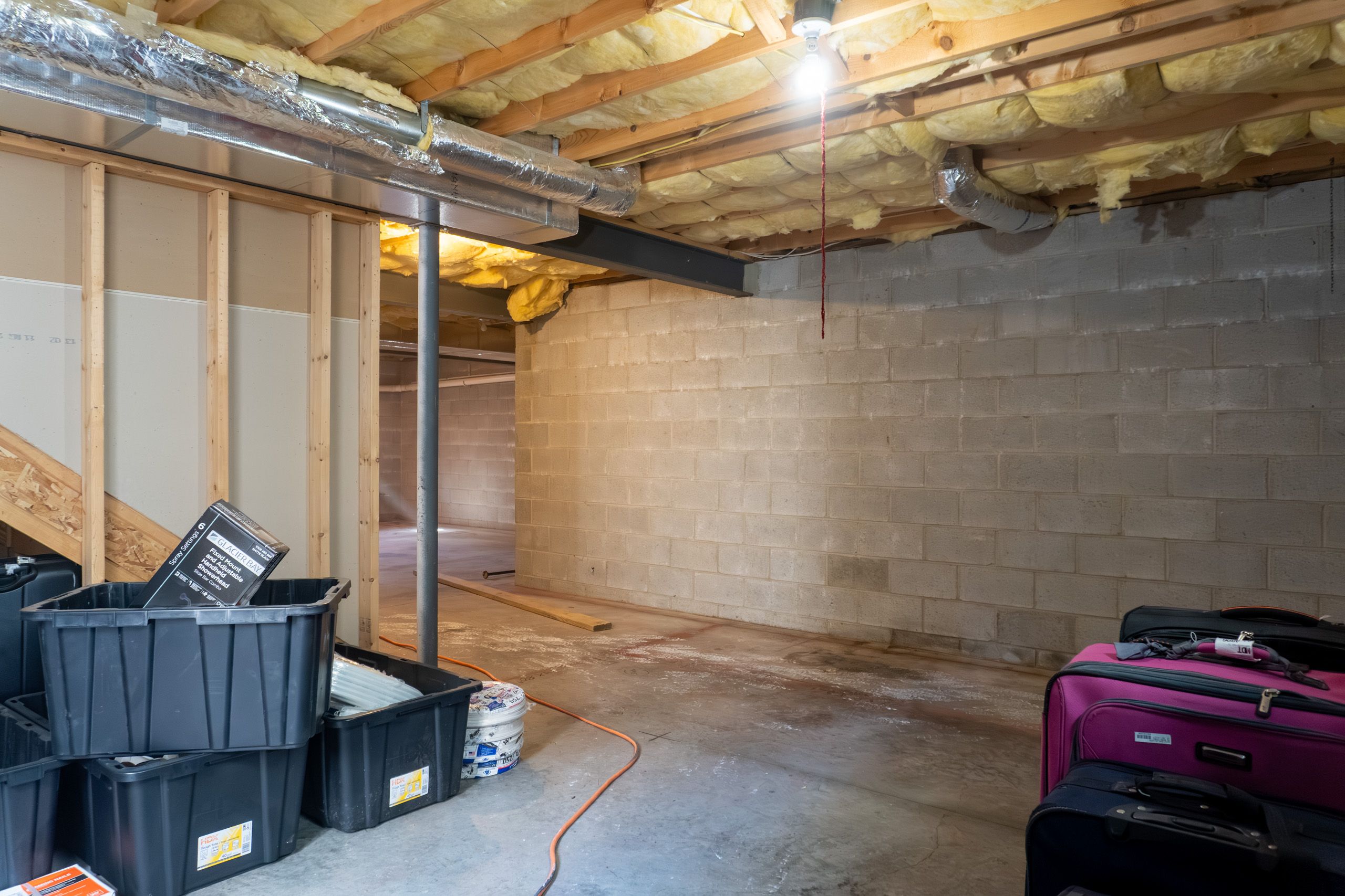 Basement before it was finished