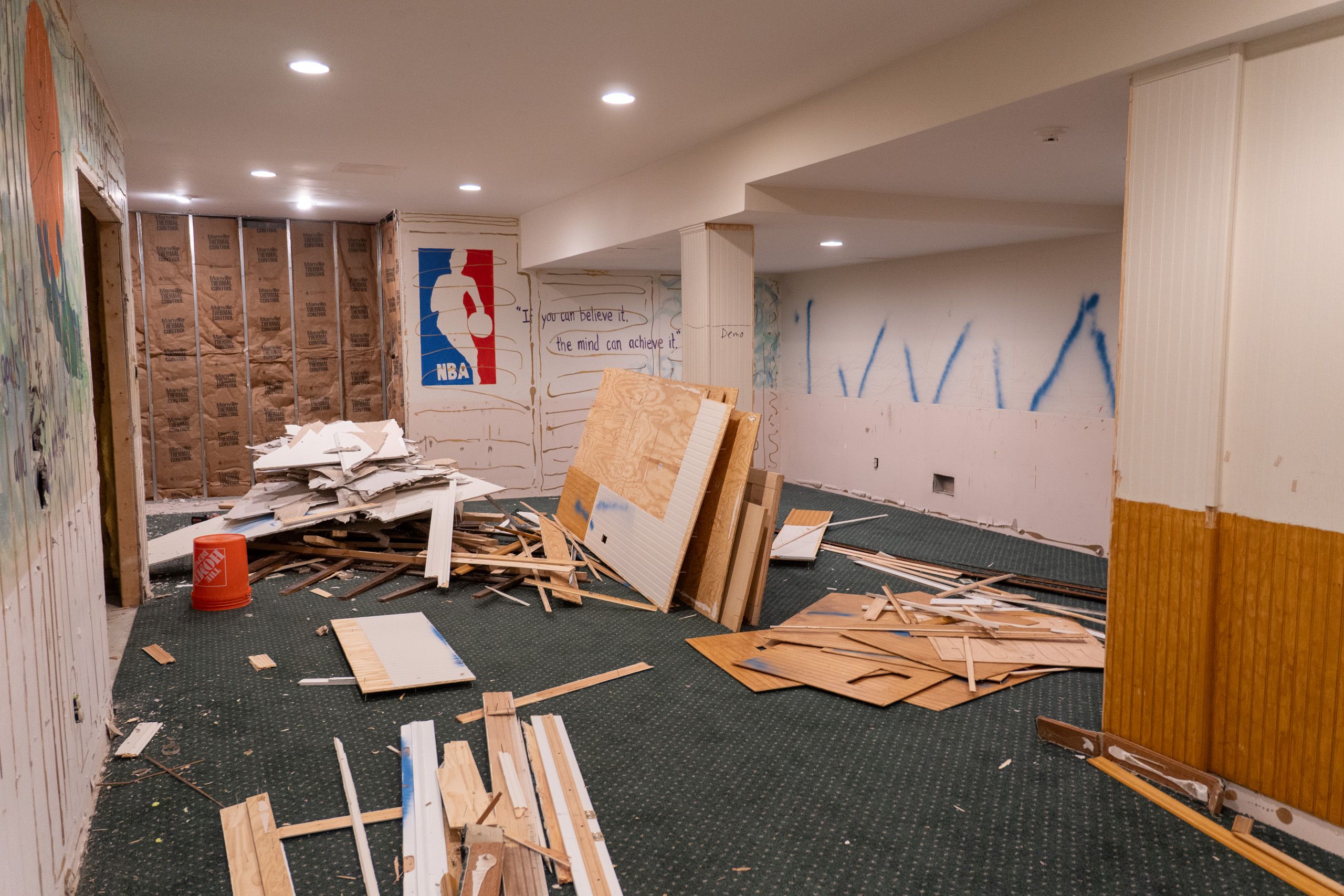 Basement before remodel
