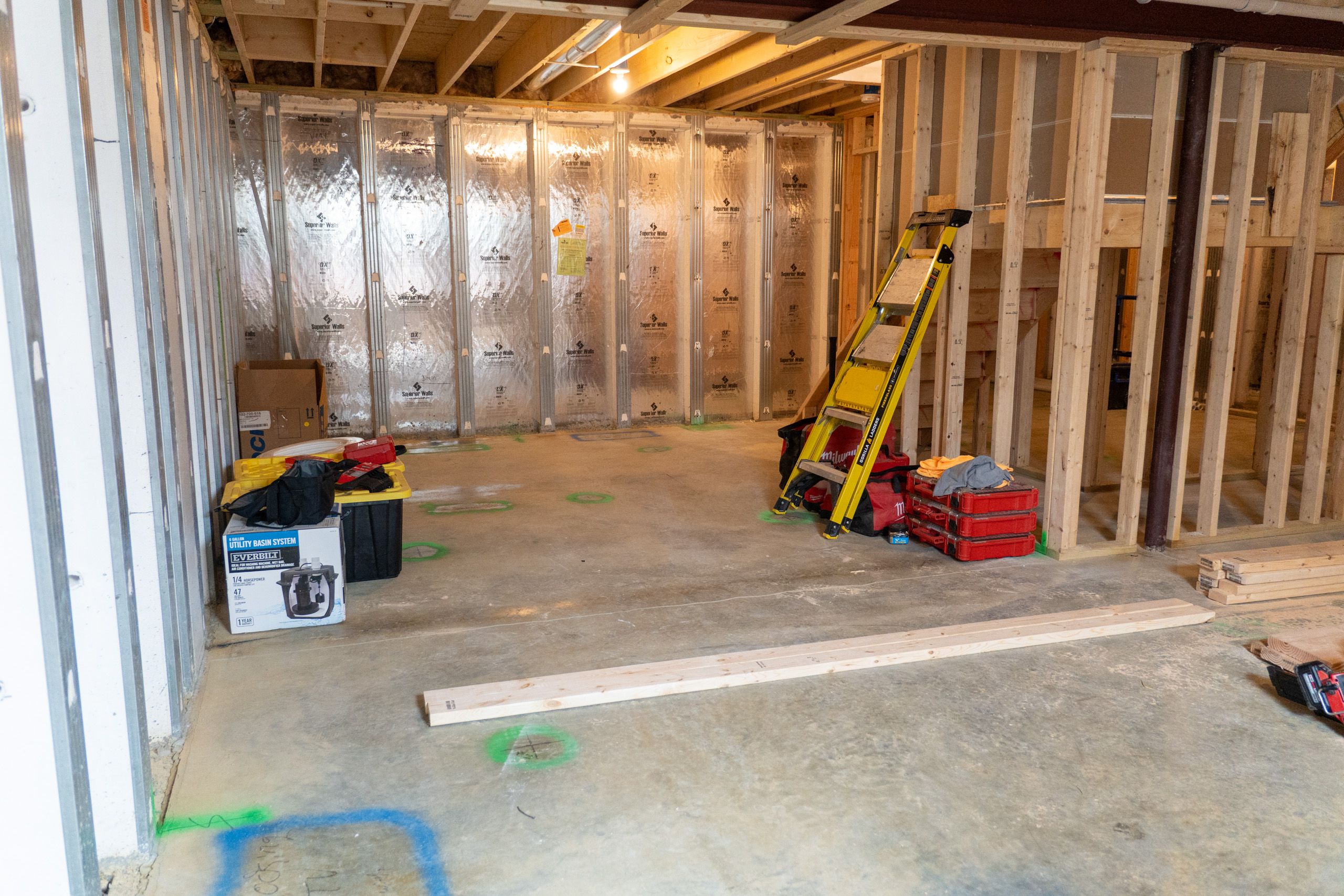 Basement before remodel
