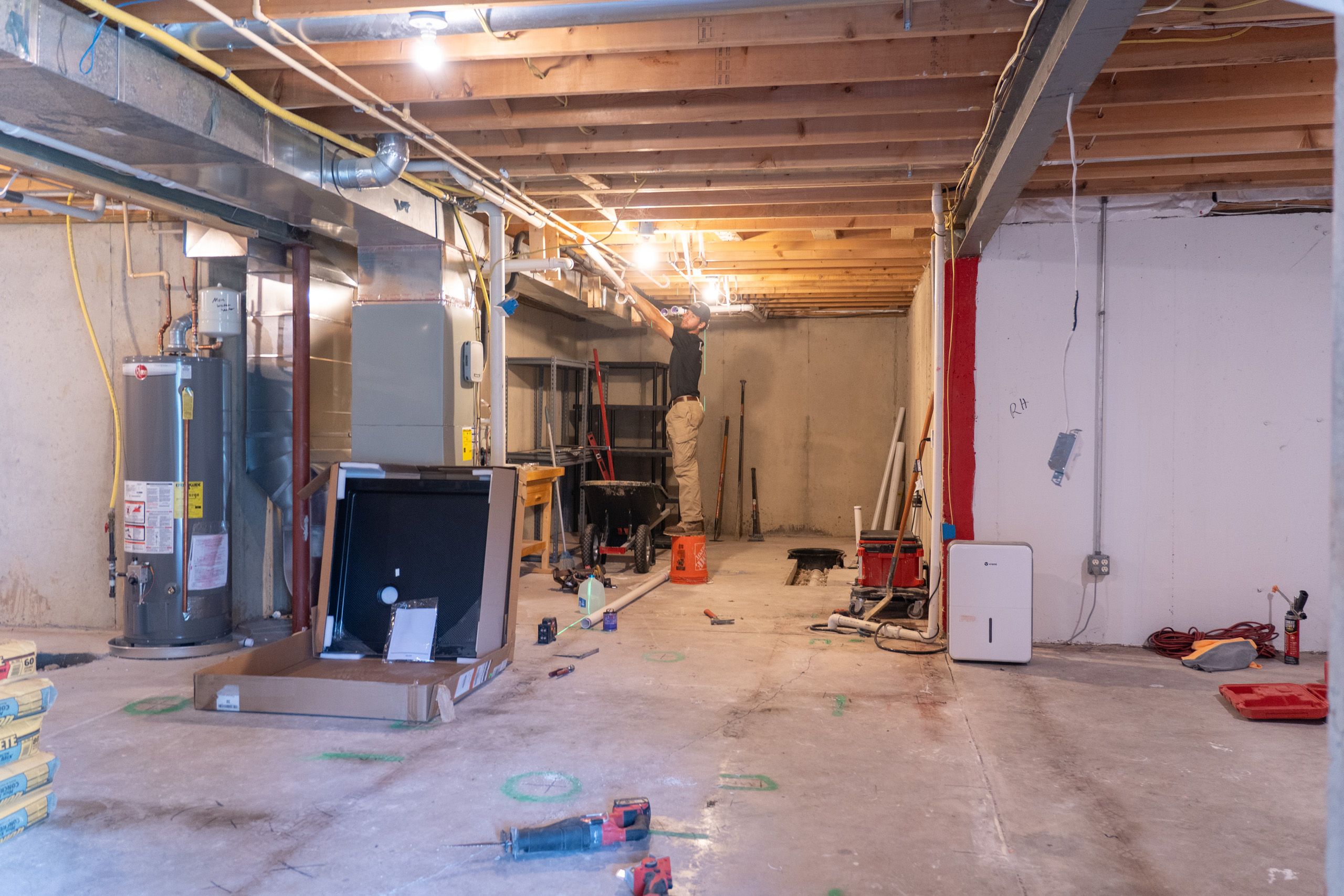 Basement before remodel