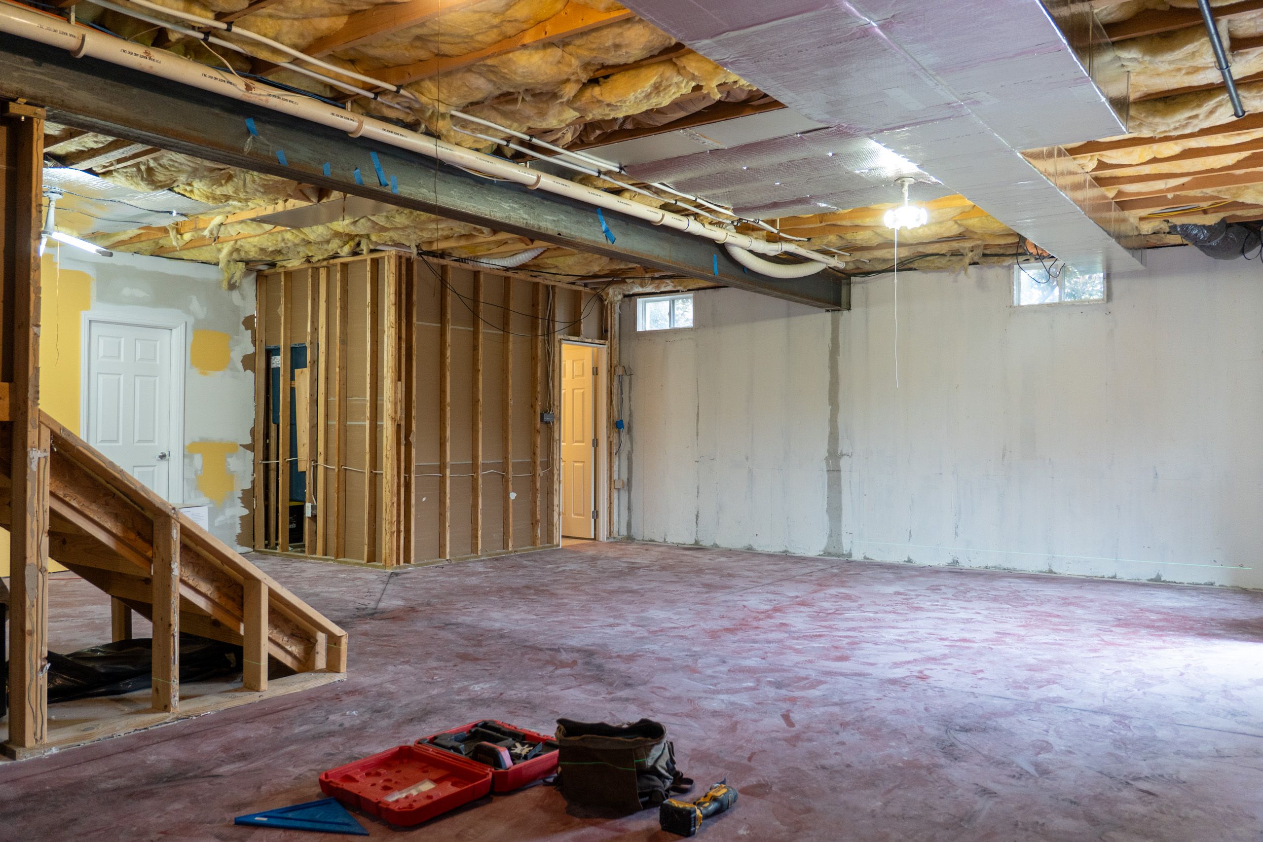 Basement before it was remodeled