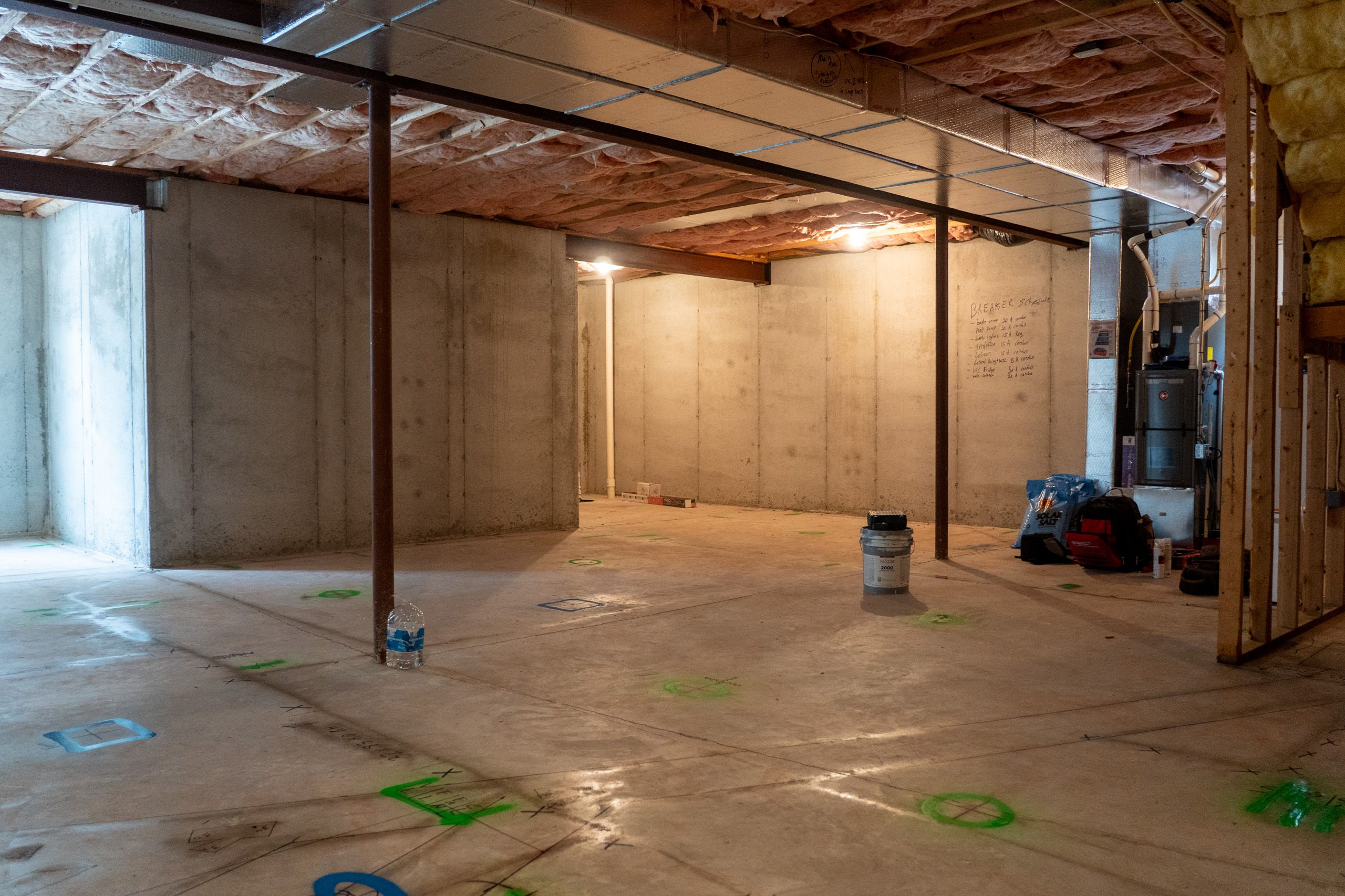 Unfinished basement