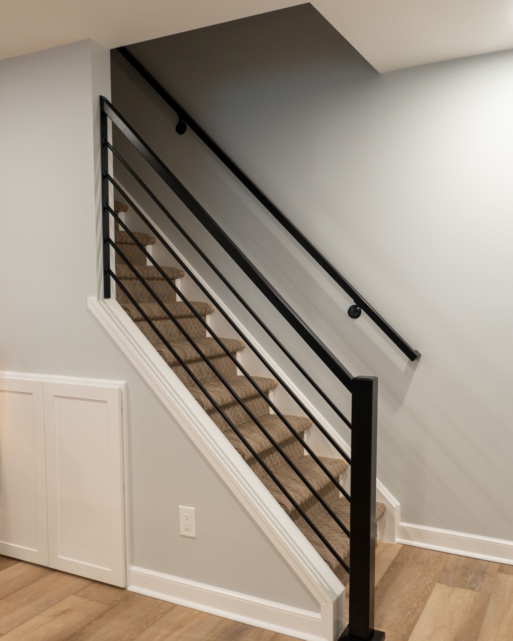 Metal stair railing