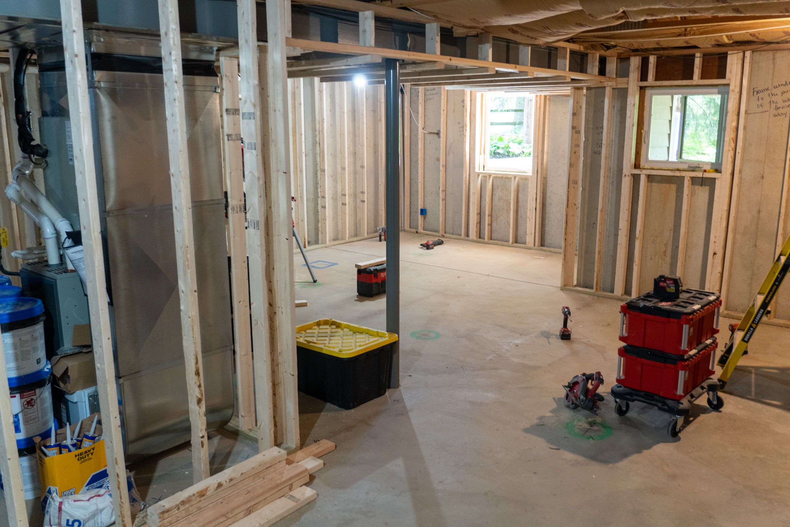 Basement before remodel