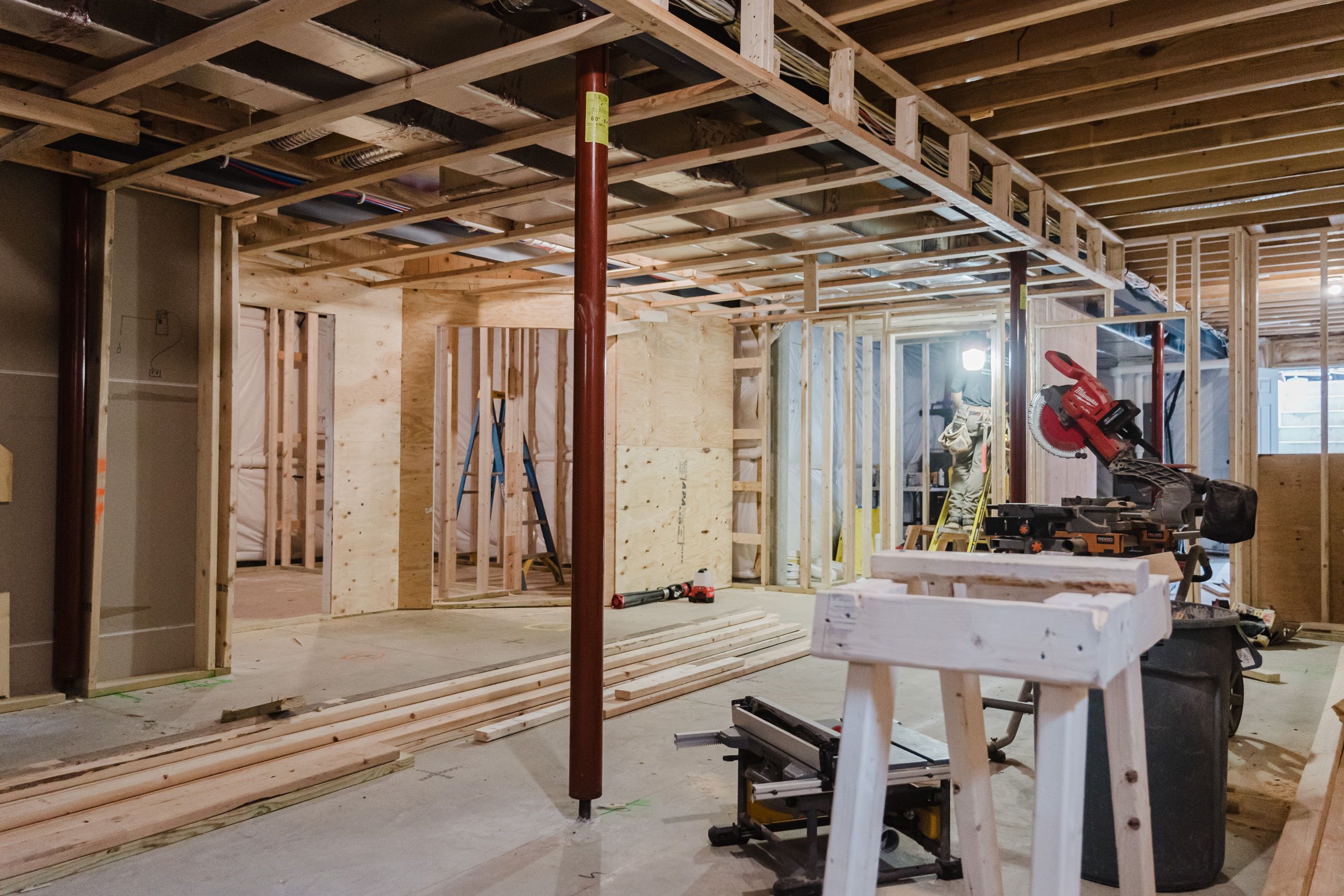 Basement before it was finished