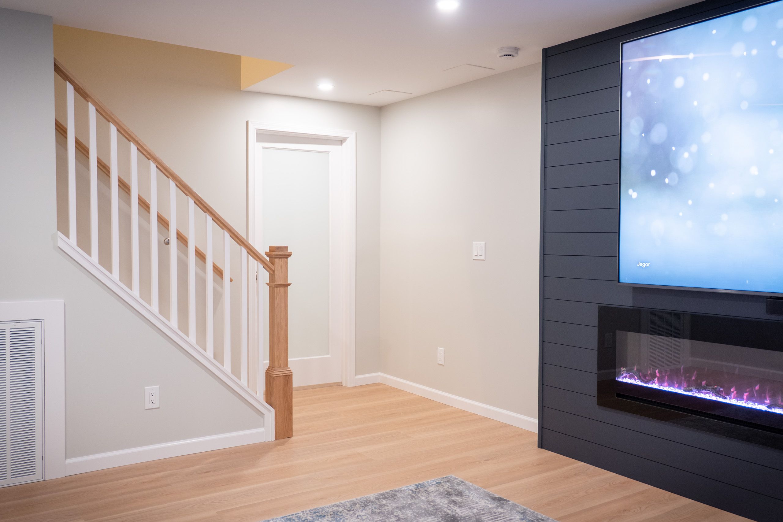 Stairs leading down to the basement