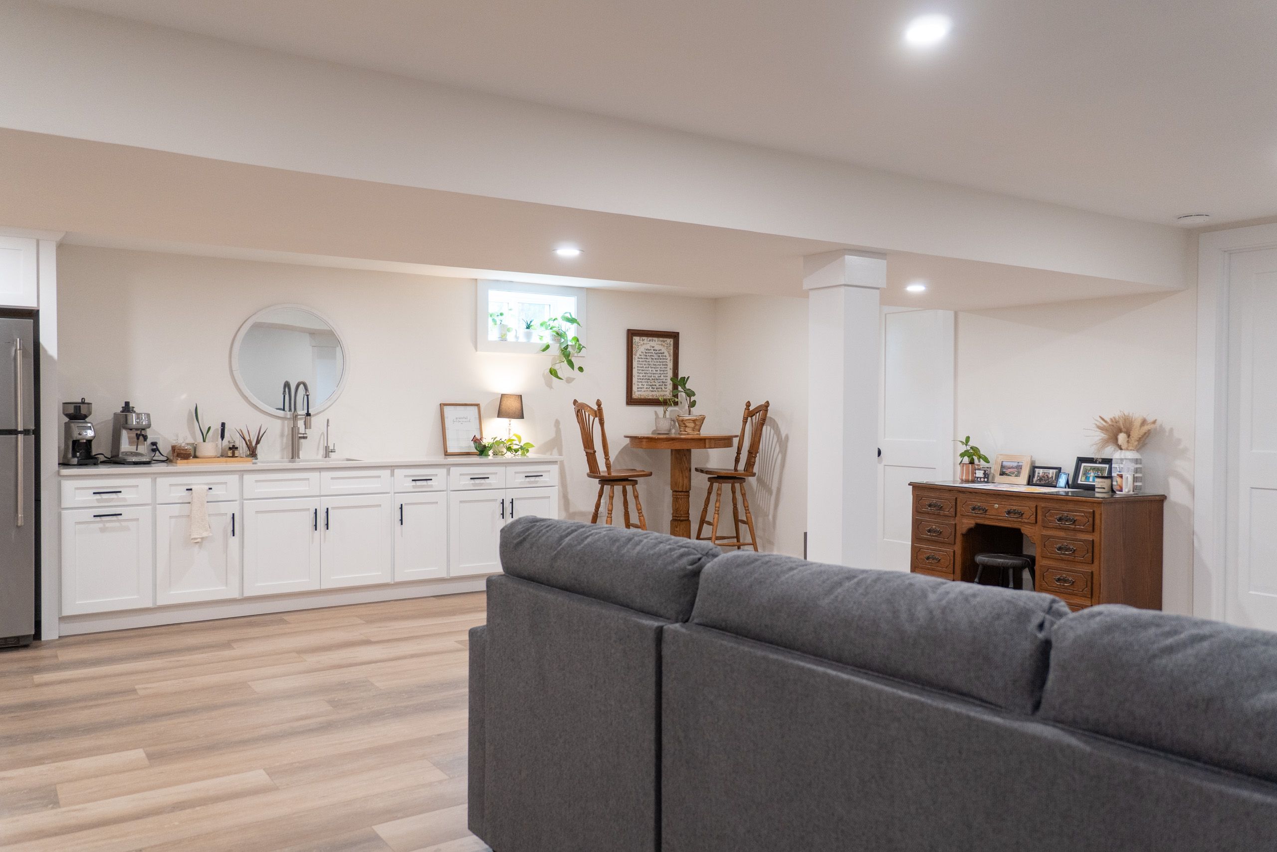 Newly finished basement