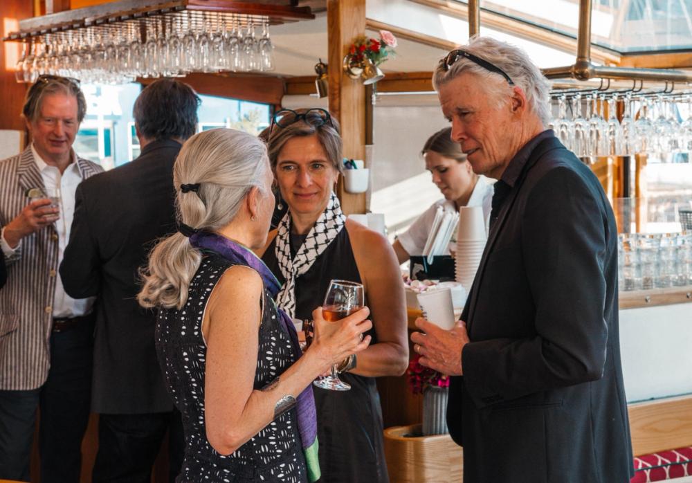photo of Erika Goldman, Anna Badkhen, and Stephen O'Connor