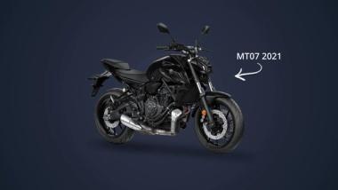 Motorradfoto dank Pegase-Tracker gefunden Moto Yamaha MT07 Modell 2021