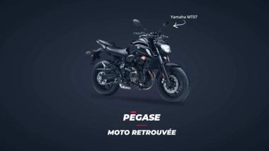 stolen Yamaha Mt070 recovered thanks to Pegase Moto