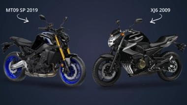 Pegase Moto GPS tracker against theft of a 2019 MT09 and a 2009 XJ6