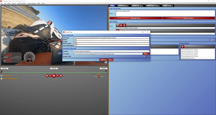 Dashware video export screenshot