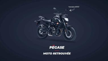 Yamaha Mt070 retrouvée grâce à Pégase Moto