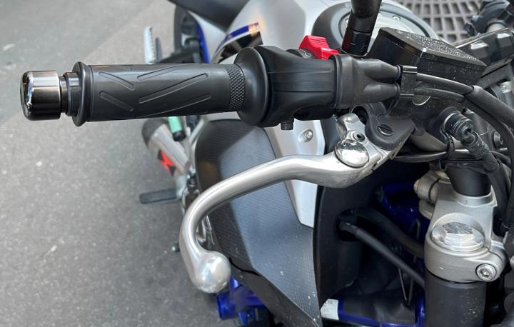 Twisted front brake lever