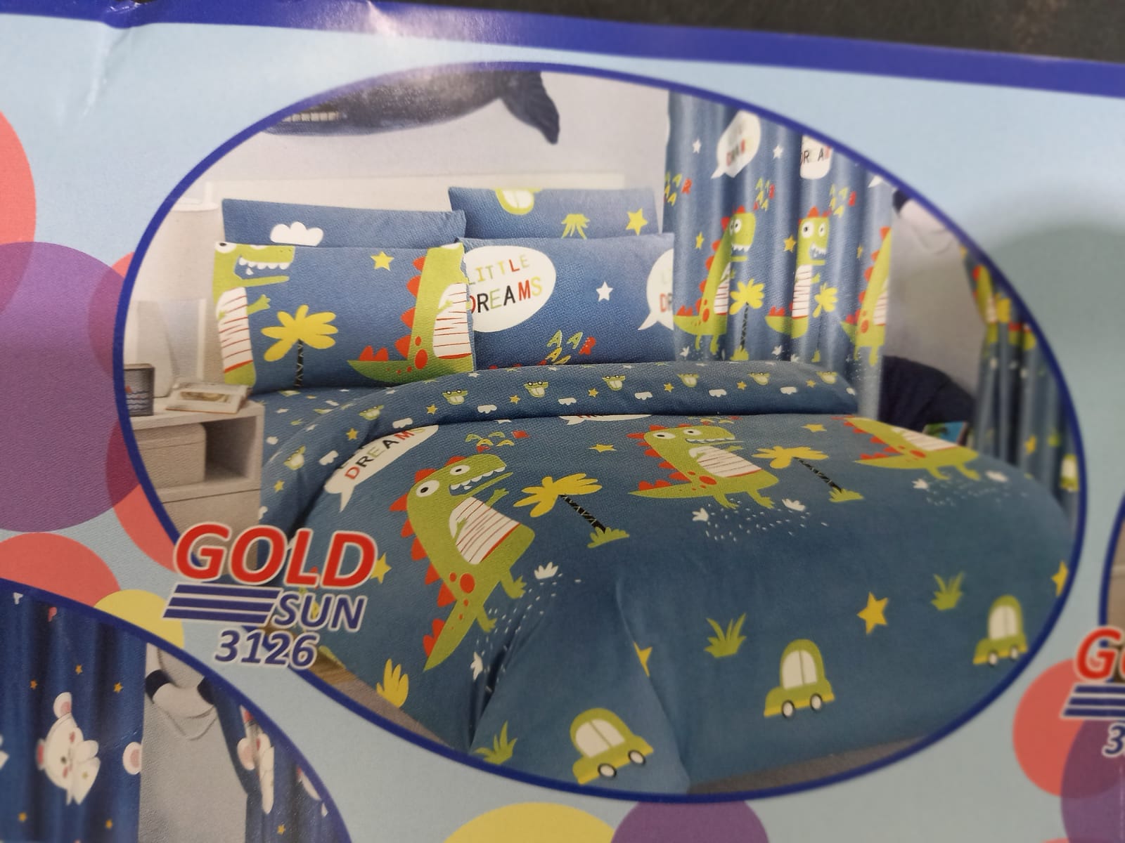 Kits 1 Plaza Sabanas + Cortinas + Acolchado Varios Diseños