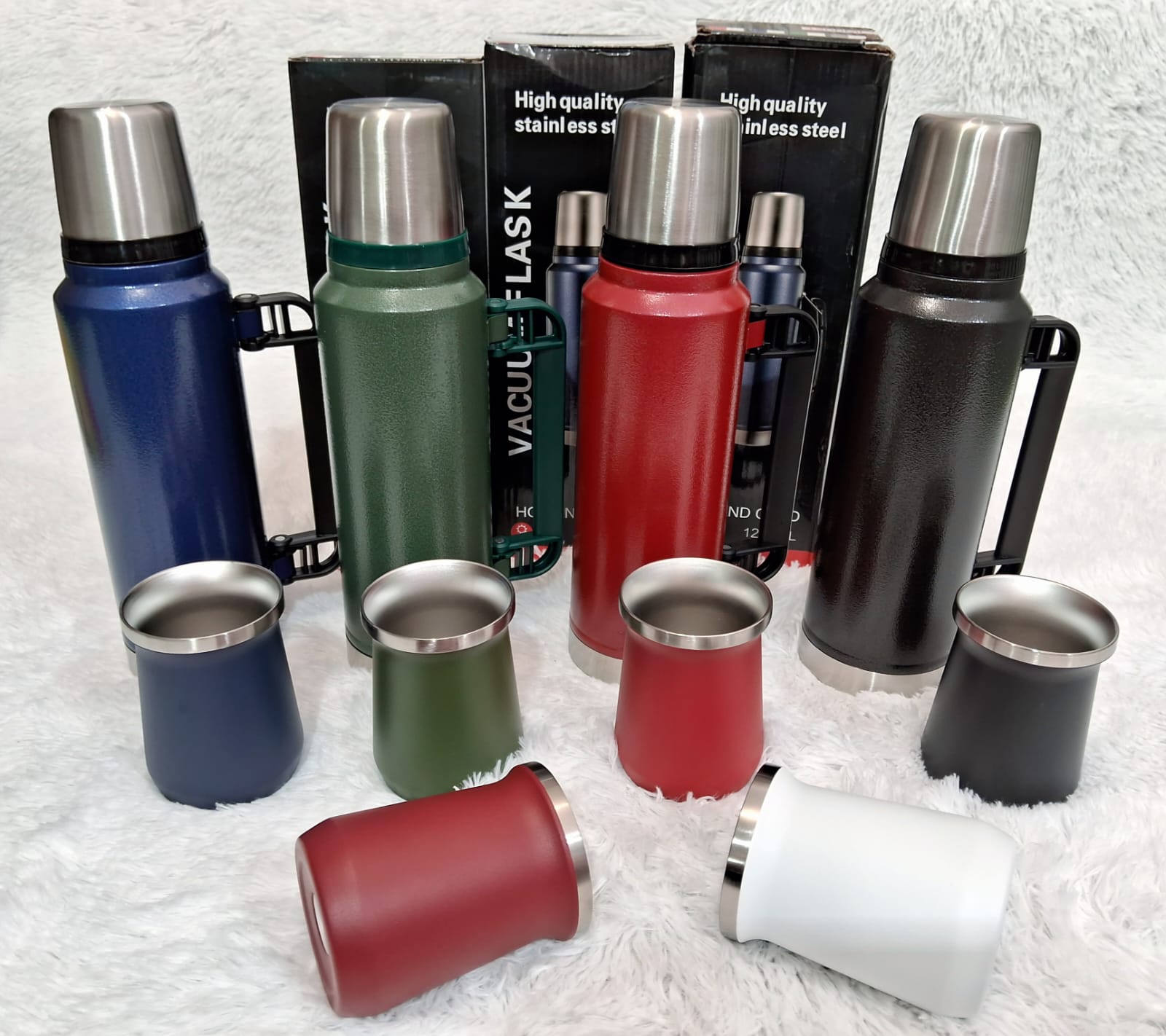 Termo Vacuum Flask Símil Stanley 1.2 Litros C/Mate