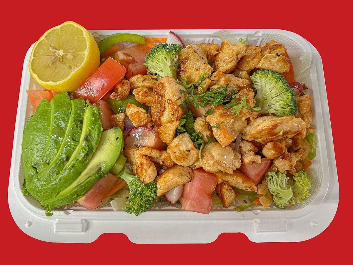 Chicken salad view 1