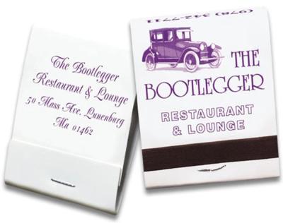 20 Stem Matchbooks Purple Logo on White
