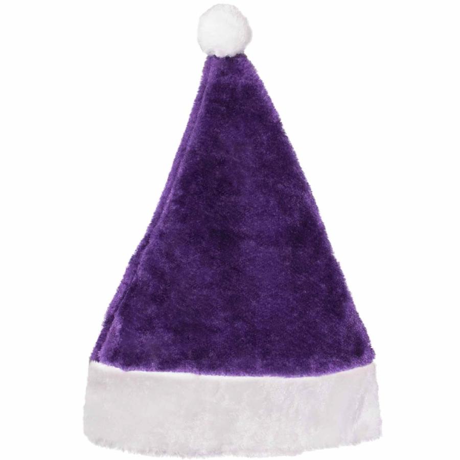 Purple Santa Hats With Your Logo
