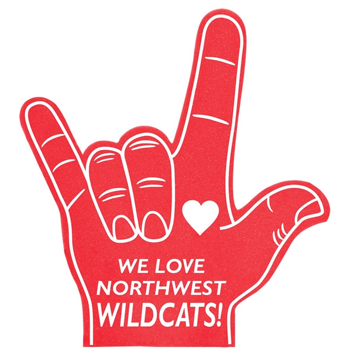 Love Sign Foam Hands