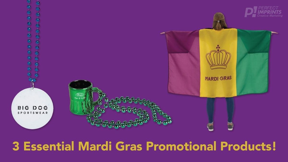 3 Essential Mardi Gras Promotional Products!