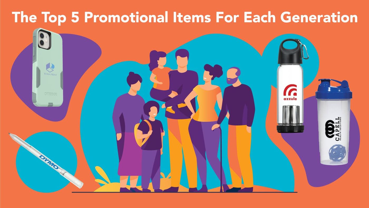 The Top 5 Promotional Items For Each Generation