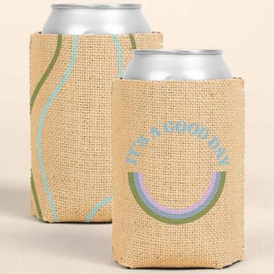 Burlap Can Insulators - Kolder Kaddy